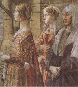 Sandro Botticelli Domenico Ghirlandaio stories of St john the Baptist the Visitation oil painting artist